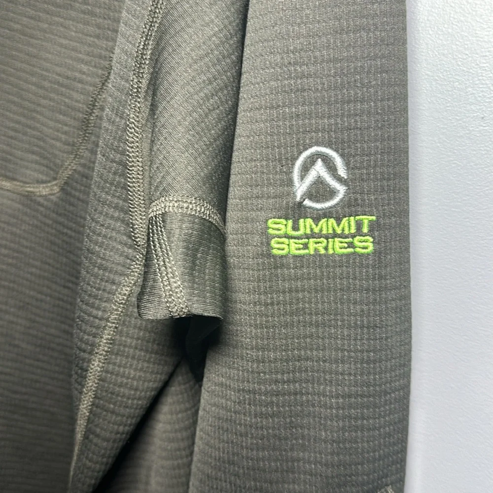 The North Face Summit Series green quarter zip up